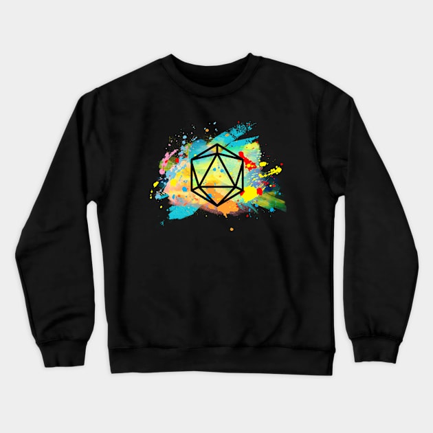 Possibilities (Black d20) Crewneck Sweatshirt by Rainy Afternoon